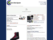 Tablet Screenshot of centershot.com